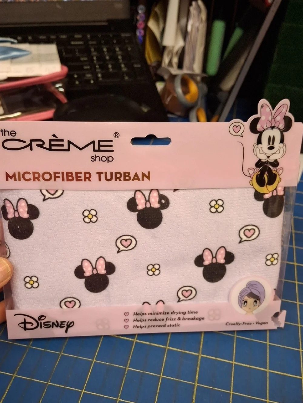 The Crème Shop Disney Minnie Mouse Microfiber Turban NWT